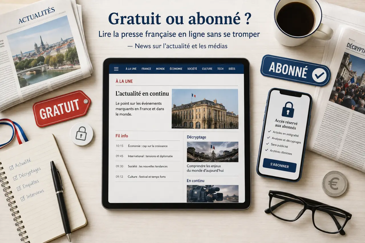 Gratuit ou abonné ? Lire la presse française en ligne sans se tromper