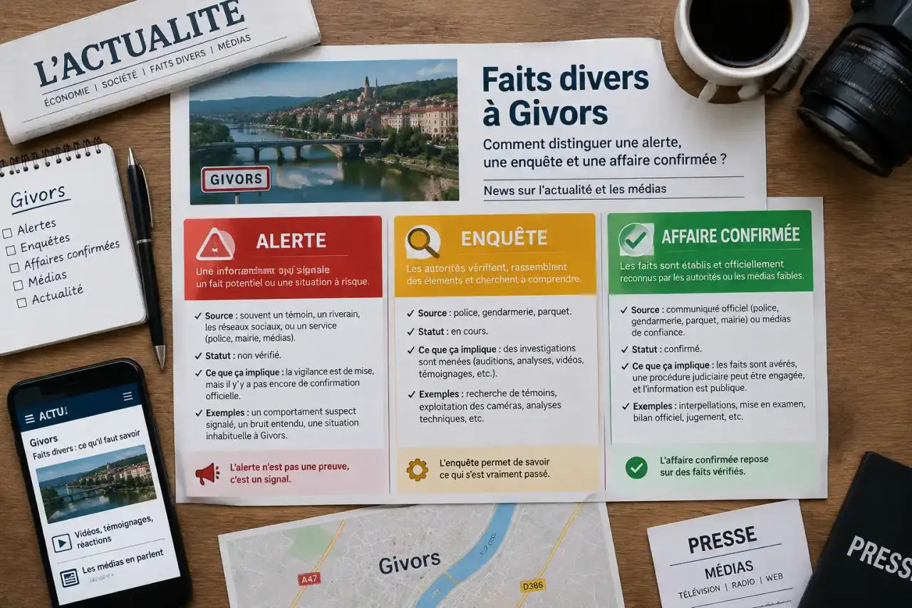 Faits divers à Givors : comment distinguer une alerte, une enquête et une affaire confirmée