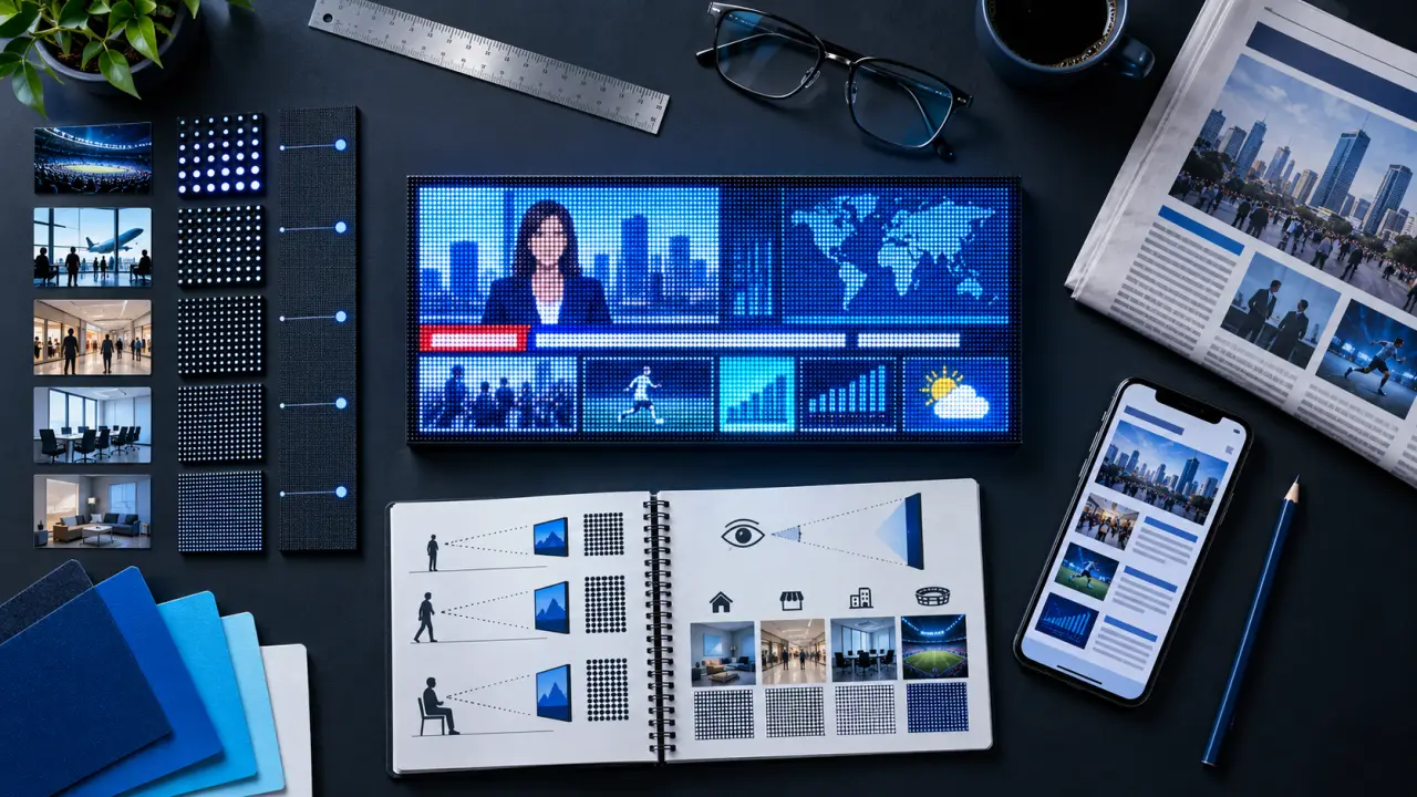 Publicité sur écran LED : la lisibilité dépend du lieu, du pitch et du contenu