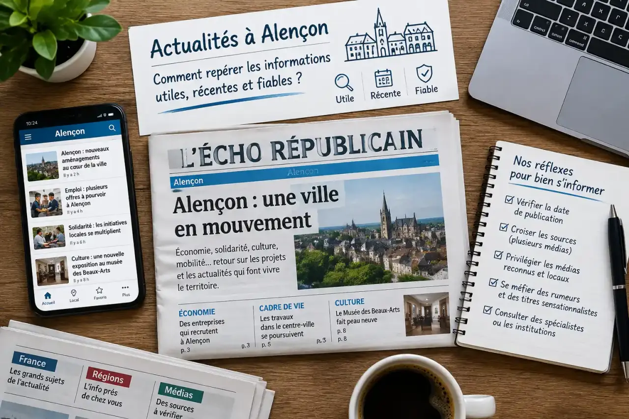 Actualités à Alençon : comment repérer les informations utiles, récentes et fiables ?