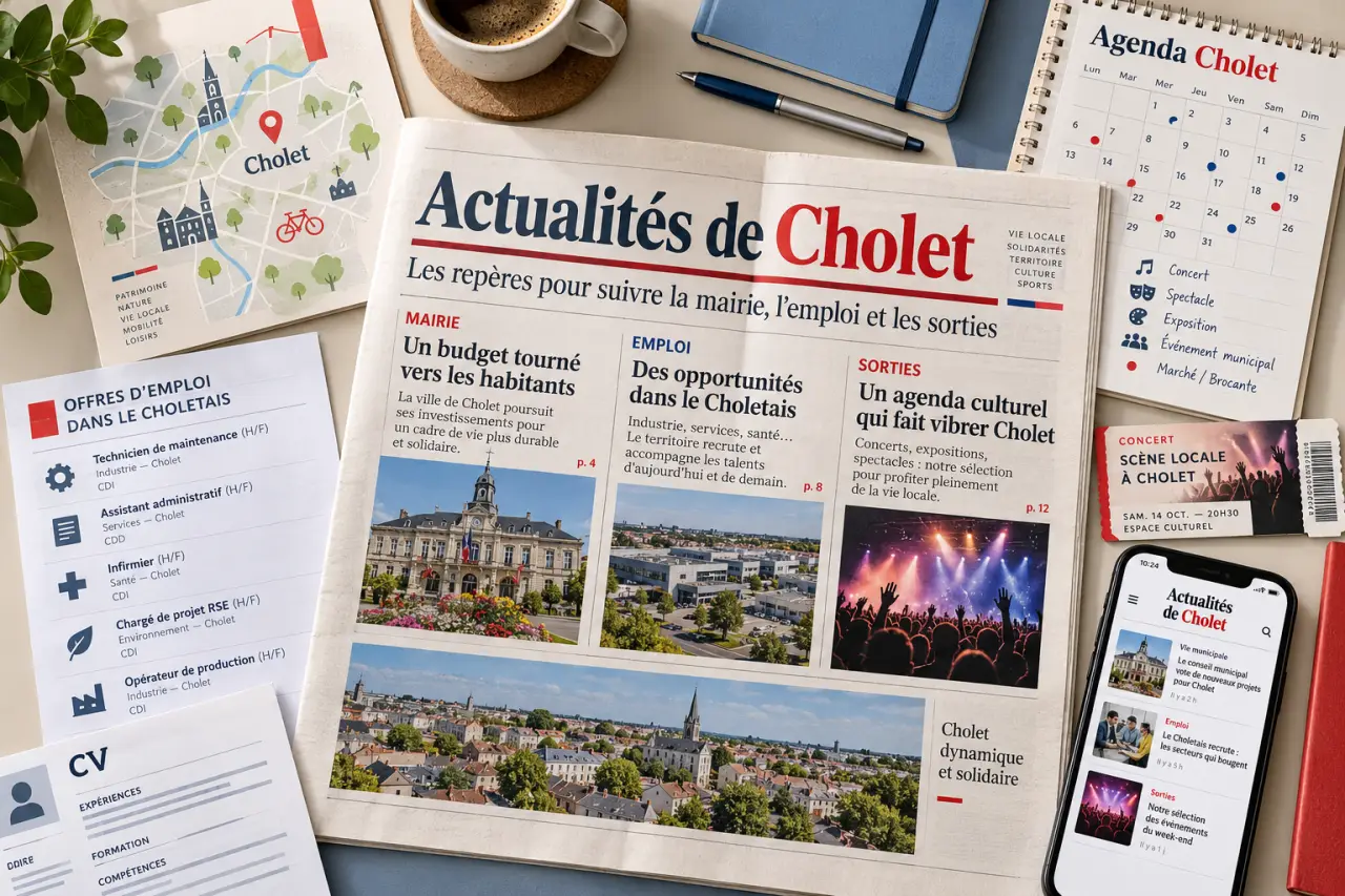 Actualités de Cholet : les repères pour suivre la mairie, l’emploi et les sorties