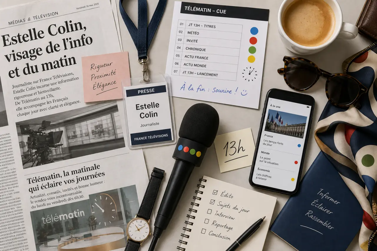 Estelle Colin, journaliste de France Télévisions entre mode, Télématin et JT de 13 heures