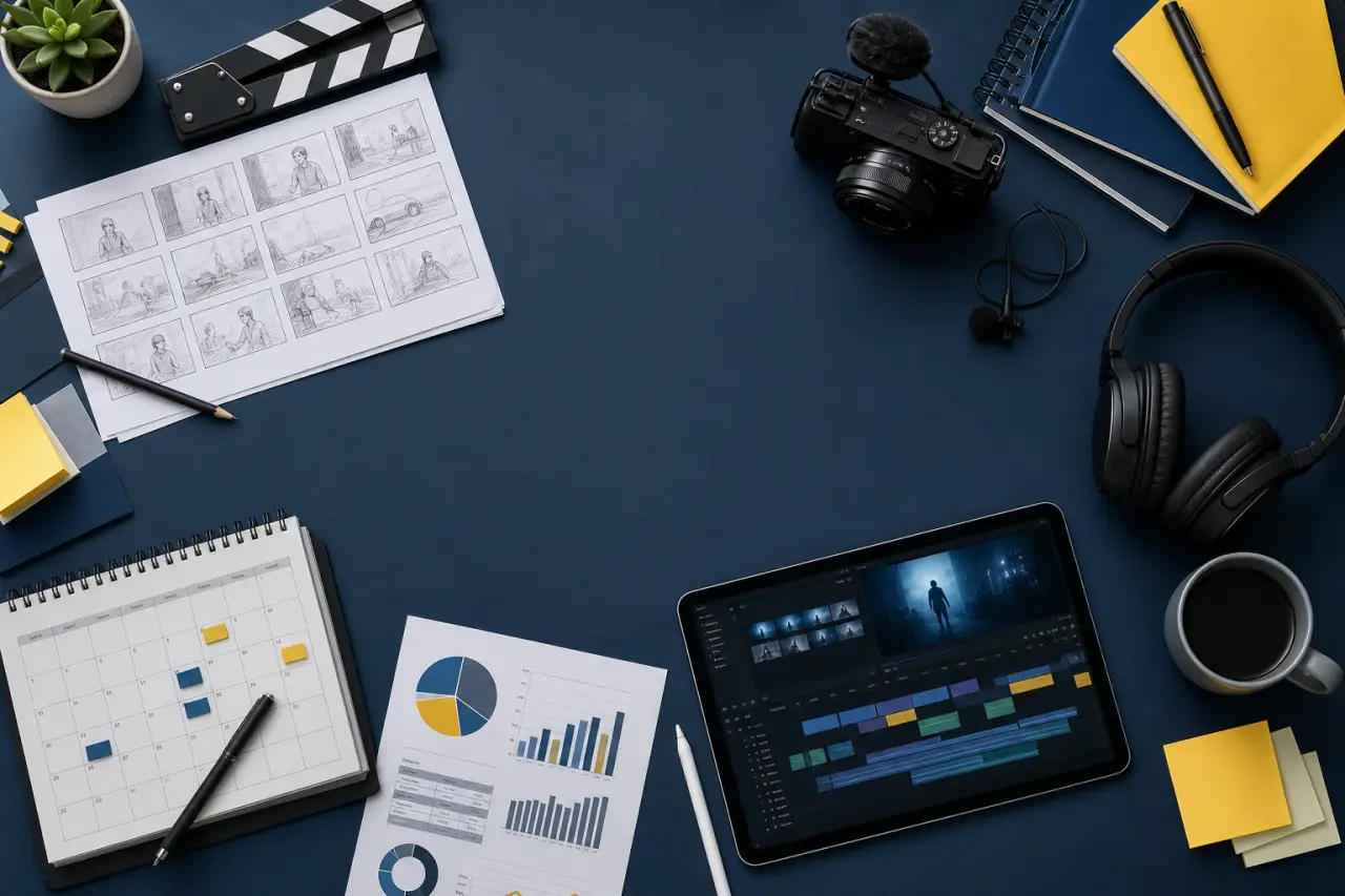 Production audiovisuelle : étapes, métiers et budget pour cadrer un projet sans erreur