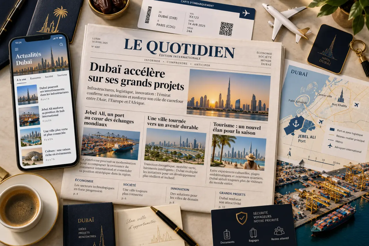 Actualités de Dubaï : vols, tourisme, sécurité et Jebel Ali sous surveillance