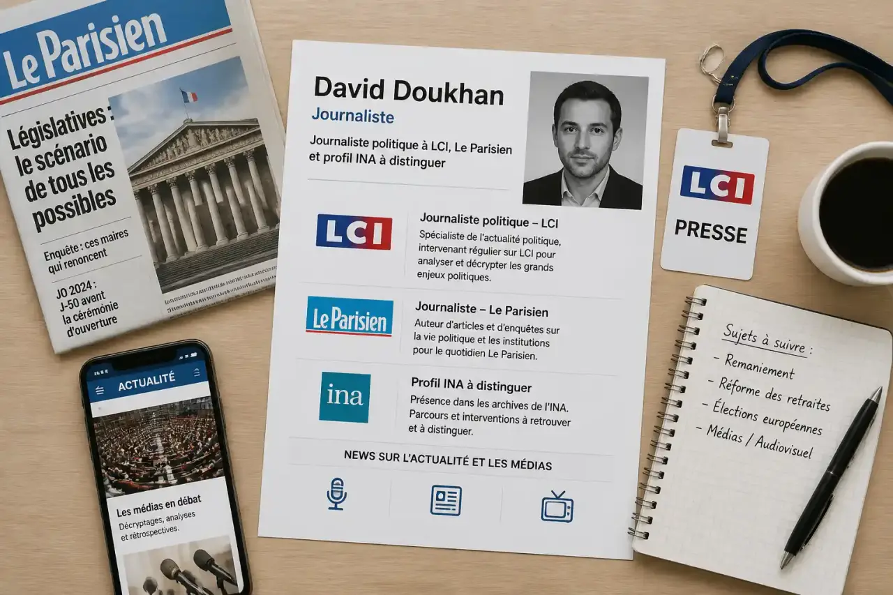 David Doukhan journaliste : journaliste politique à LCI, Le Parisien et profil INA à distinguer
