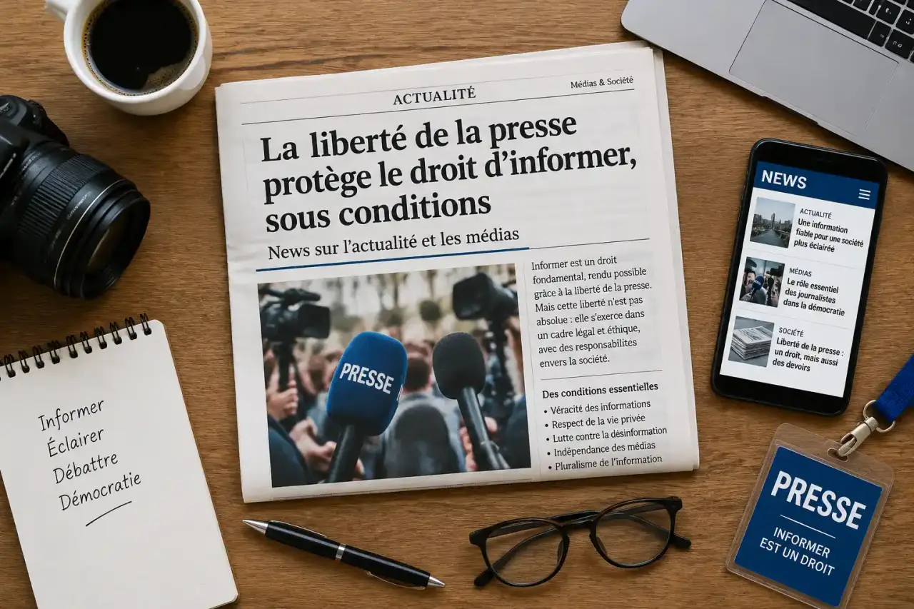 La liberté de la presse protège le droit d’informer, sous conditions