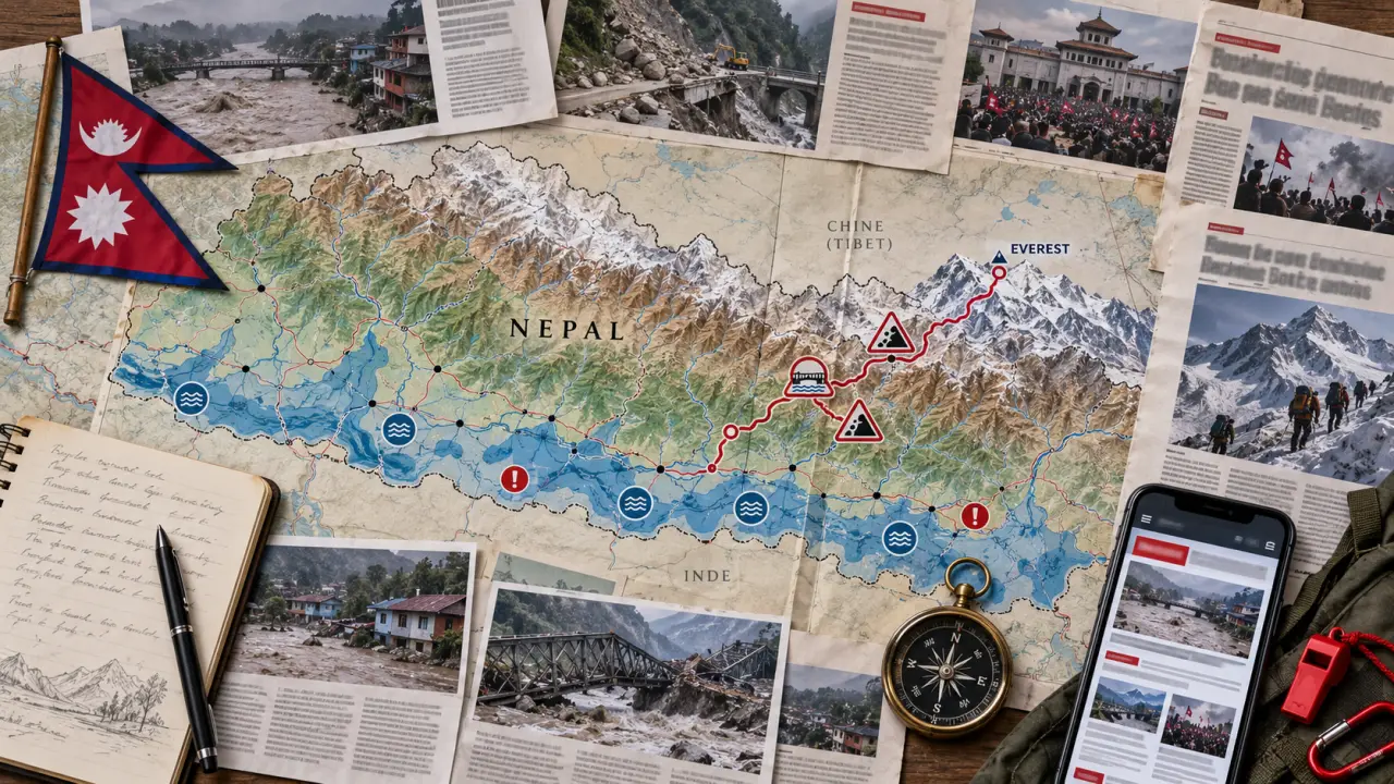 Népal : comprendre les crues, les crises politiques et les risques sur les routes de l’Everest