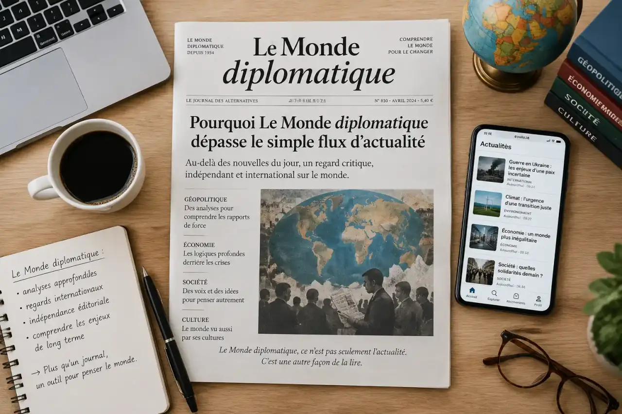 Journal diplomatique : pourquoi Le Monde diplomatique dépasse le simple flux d’actualité