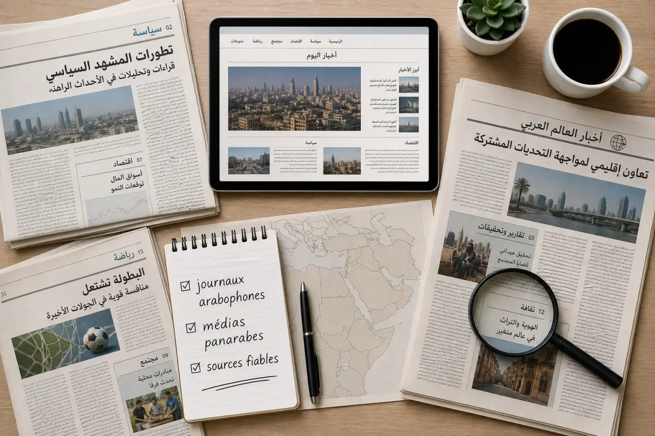 Presse arabe : distinguer journaux arabophones, médias panarabes et sources fiables